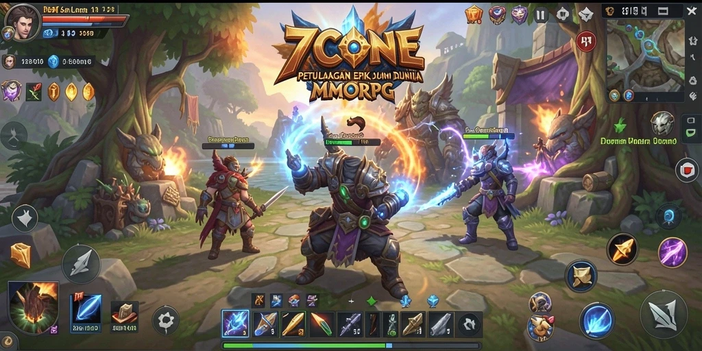 Gameplay seru dan menantang di dunia fantasi 7CONE.
