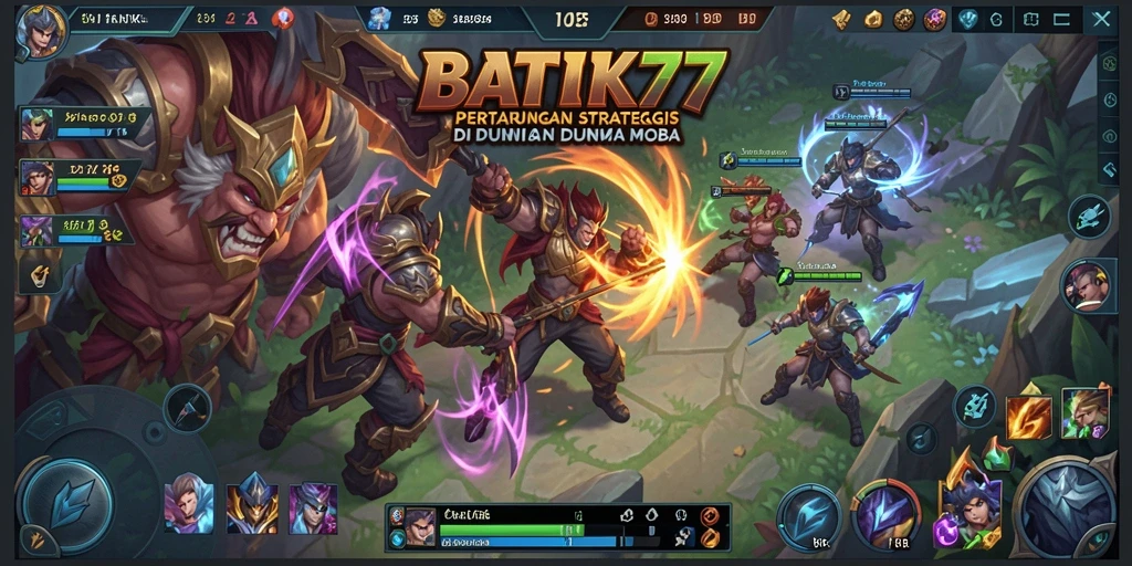Tangkapan layar gameplay yang menunjukkan pertarungan seru di BATIK77.