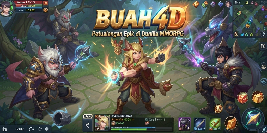 Tampilan gameplay BUAH4D yang menakjubkan dan penuh aksi.