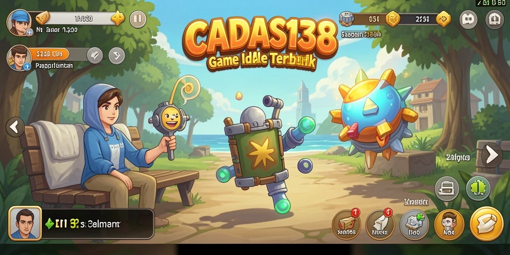 Tampilan utama gameplay <strong>CADAS138</strong> dengan karakter yang aktif mengumpulkan sumber daya.