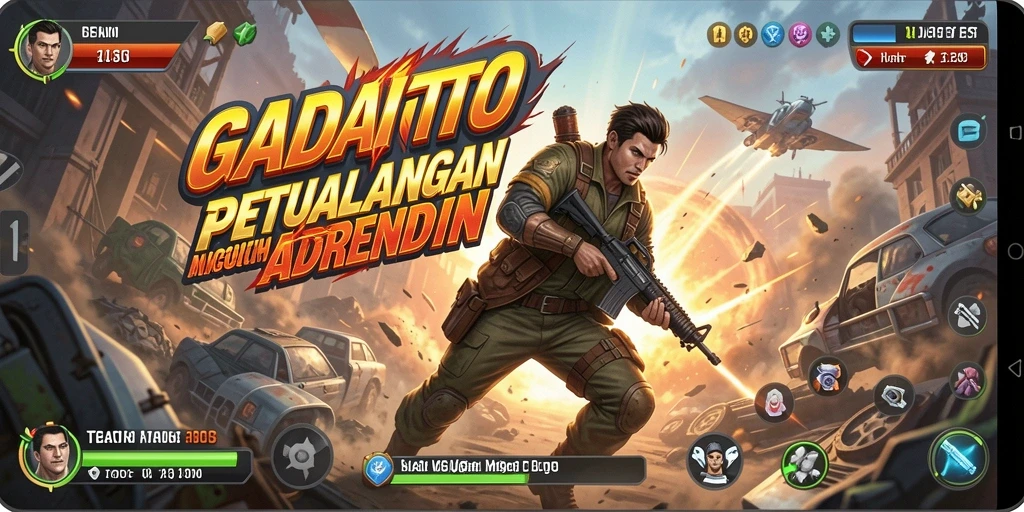 Screenshot GADAITOTO menampilkan aksi pertempuran yang mendebarkan dan grafis yang memikat.