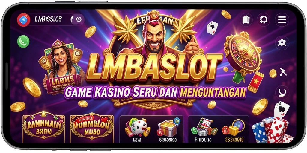 Tampilan screenshot LMBASLOT menampilkan gameplay seru permainan slot.