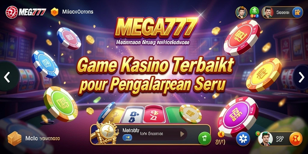Tampilan menarik dari gameplay Kasino MEGA777.