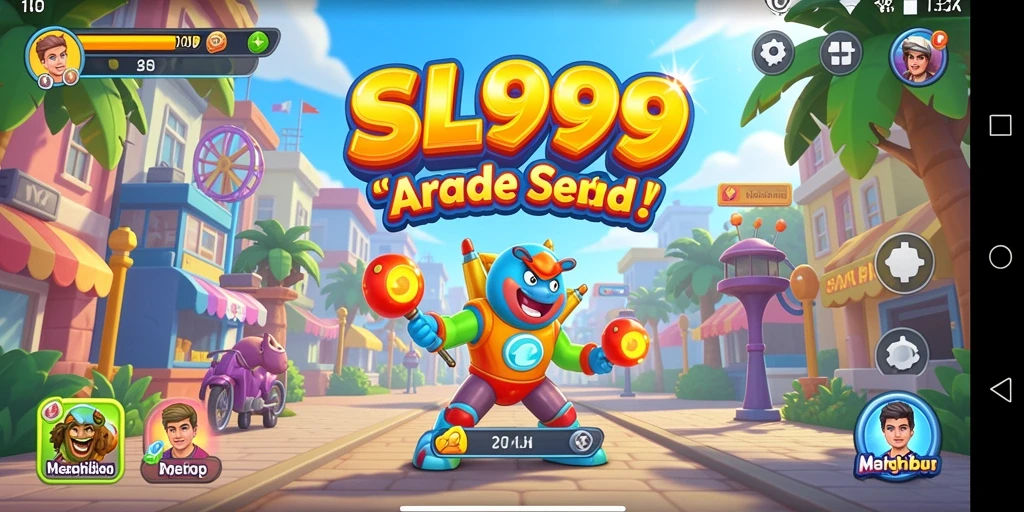 Tangkapan layar dari gameplay SL999 yang seru dan penuh warna.