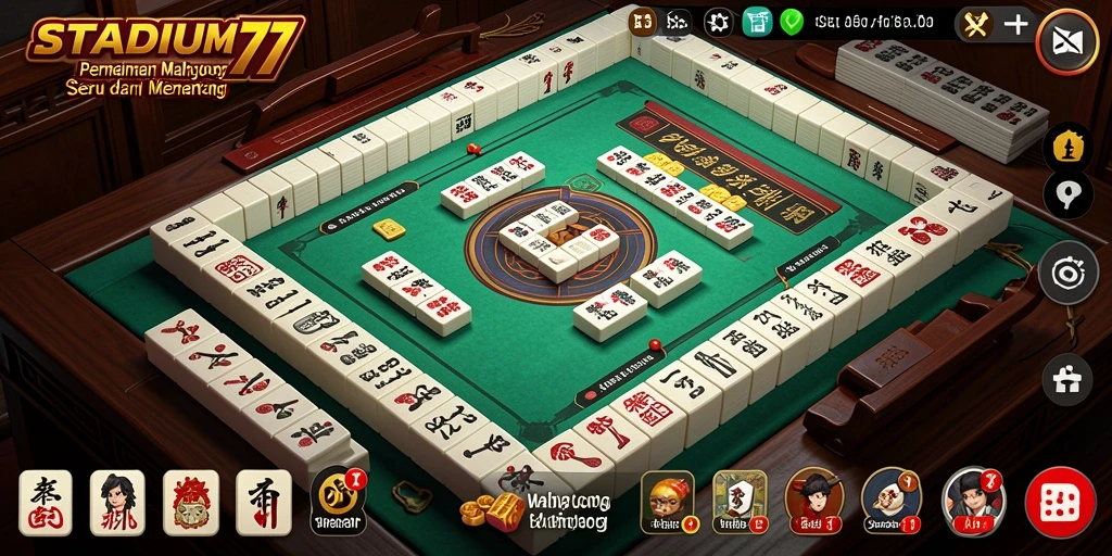 Tampilan menarik dari gameplay STADIUM77 yang penuh tantangan Mahjong.