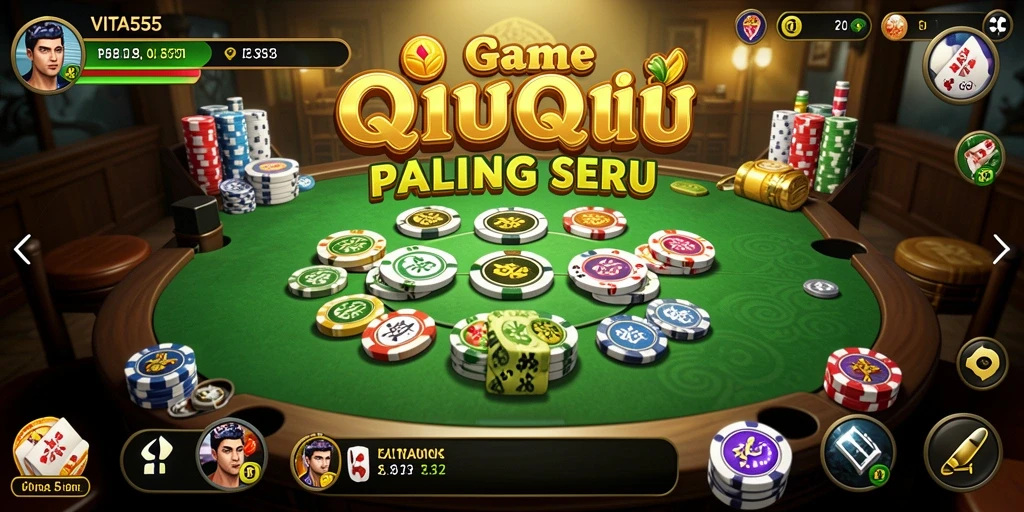 Screenshot gameplay QiuQiu VITA555 yang menarik dan seru.
